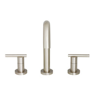 Parma Trim Line 2H Widespread Lavatory Faucet w/ Metal Touch Down Drain 1.2gpm Brushed Nickel