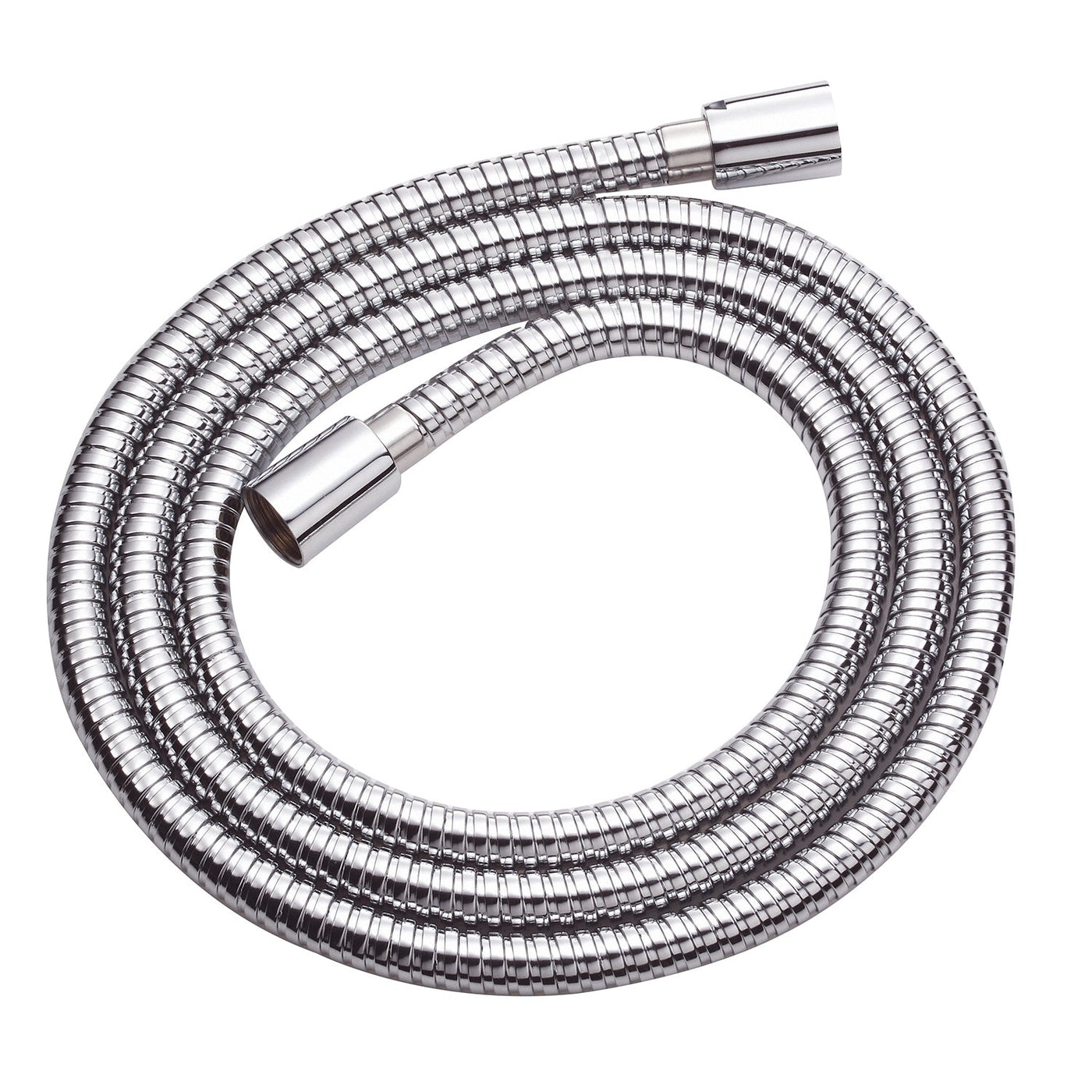 72" All Metal Interlock Shower Hose w/ Brass Conicals Chrome