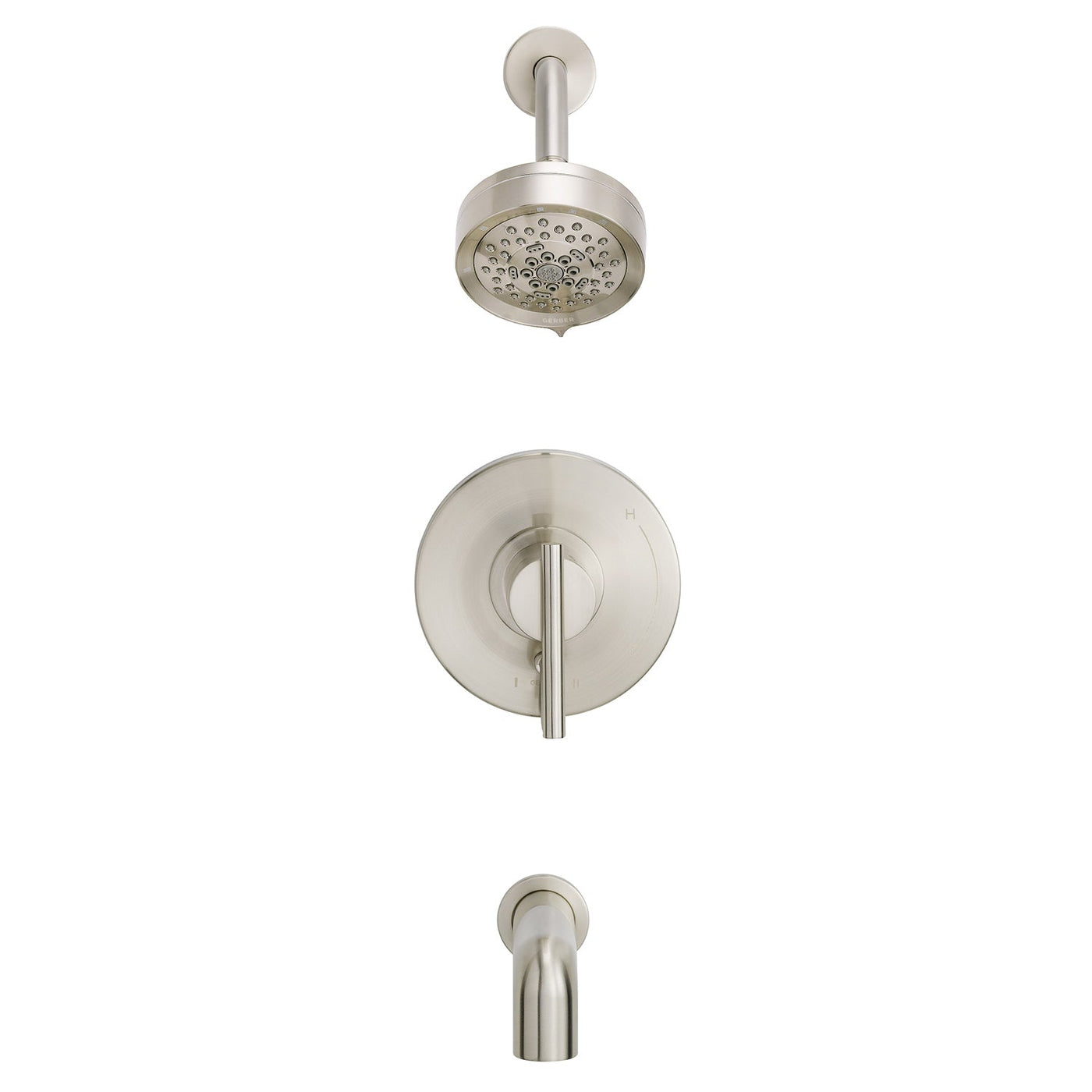 Parma 1H Tub & Shower Trim Kit & Treysta Cartridge w/ Diverter on Valve & 5 Function Showerhead 1.75gpm Chrome