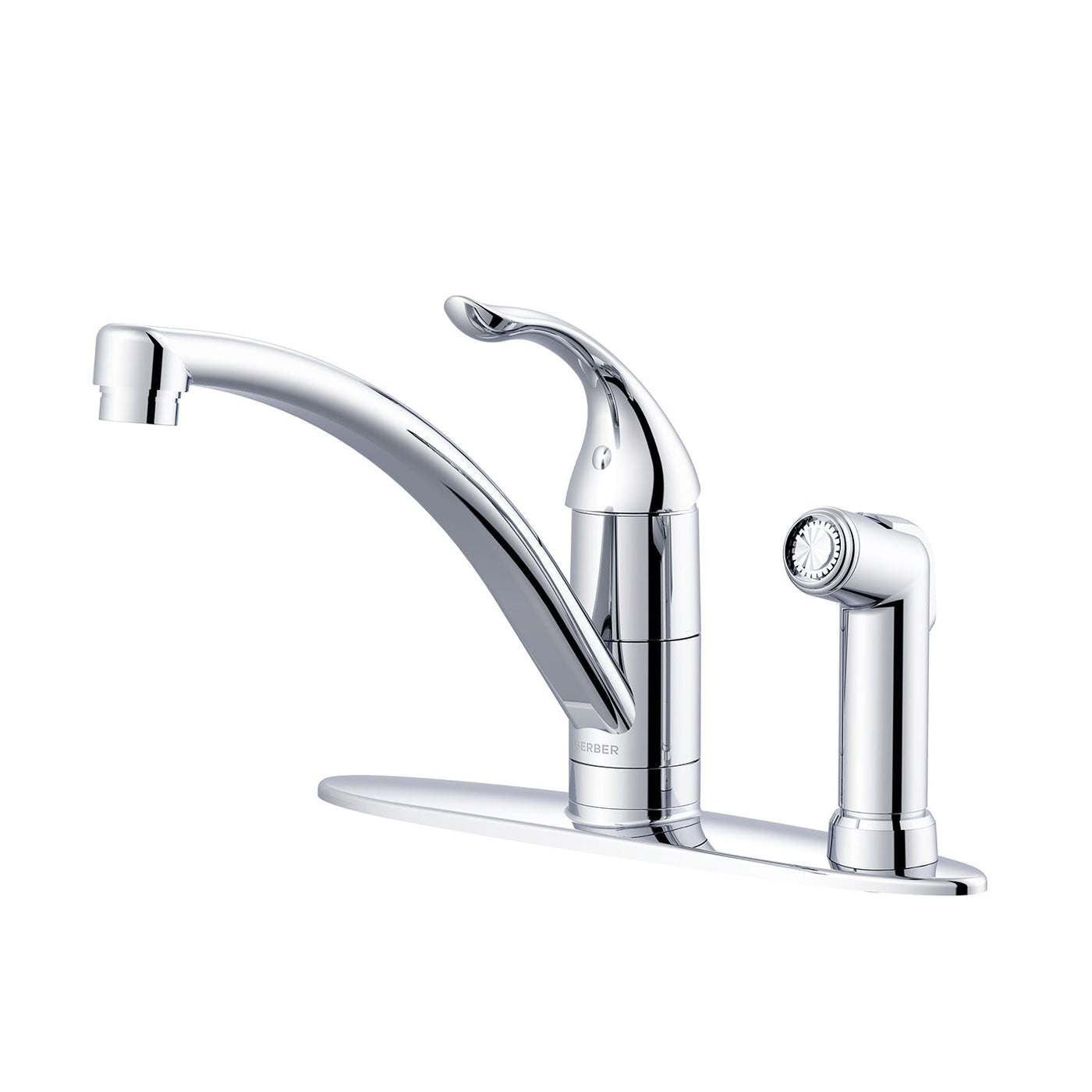 Viper 1H Kitchen Faucet w/ Spray on Deck 1.75gpm Aeration/2.2gpm Spray Chrome