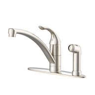 Viper 1H Kitchen Faucet w/ Spray on Deck 1.75gpm Aeration/2.2gpm Spray Stainless Steel