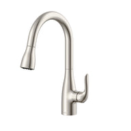Viper 1H Pull-Down Kitchen Faucet w/ Deck Plate 1.75gpm Stainless Steel