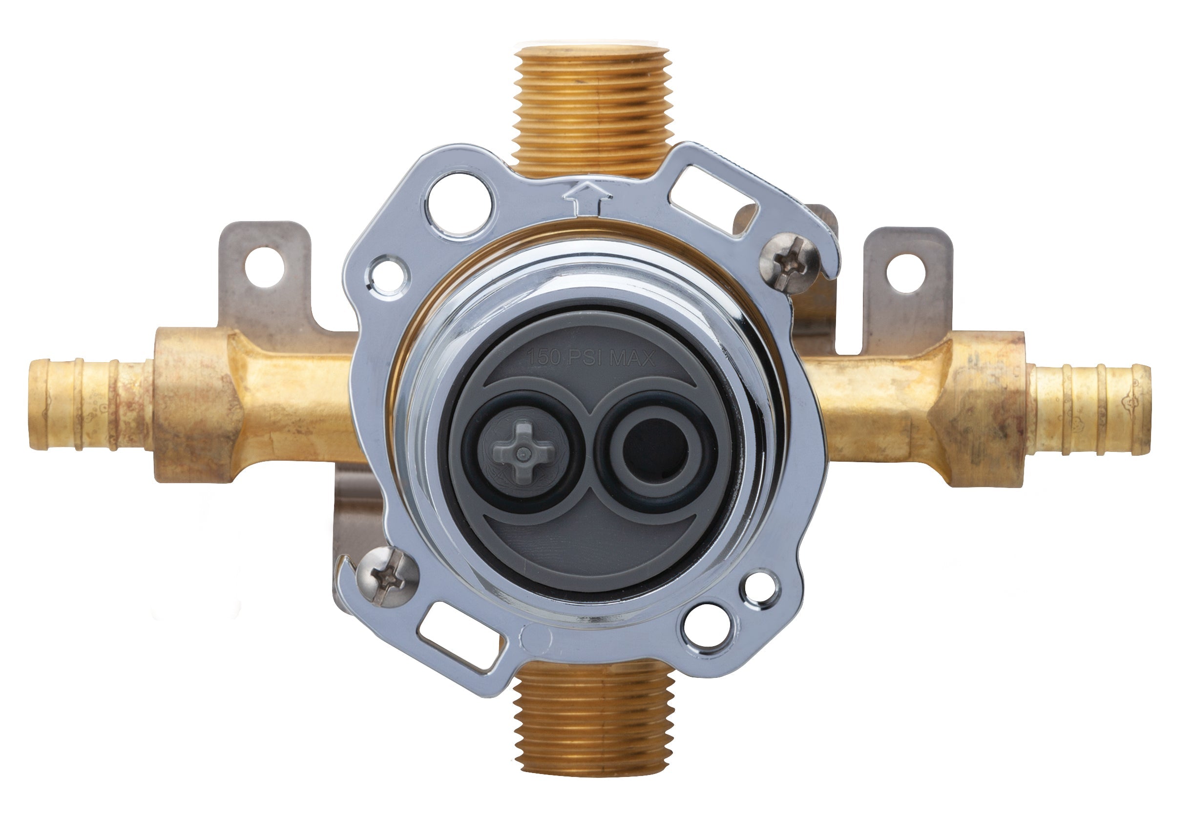 Treysta Tub & Shower Valve- Horizontal Inputs WITHOUT Stops- Crimp Pex